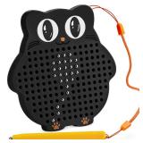 AYNAT FUN Magnetic Drawing Board for Kids & Toddlers with Beads and Magnet Stylus Pen - Magnetic Travel Toy for Airplane & Car Ride Activities for Kids