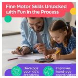 AYNAT FUN Magnetic Drawing Board for Kids & Toddlers with Beads and Magnet Stylus Pen - Magnetic Travel Toy for Airplane & Car Ride Activities for Kids