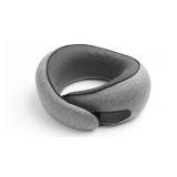 Purroch Advanced Memory Foam Neck Travel Pillow, Neck Pillow Airplane with Eye Mask & Ear Plugs, Designed for The Comfort of Travel & Office, Travel Pillow for Plane, Car, Home, Workï¼ Grey