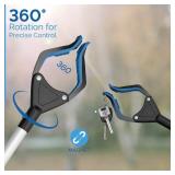 Grabber Reacher Wheelchair aid,FitPlus Premium Grabber Tool accesery 34 Inch, Strong Magnet Grabber Reacher for Elderly, Lightweight Extra Long Handy for Trash (Blue, 43 Inches)