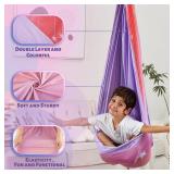 Sensory Swing, Indoor & Outdoor Sensory Swing for Kids & Adults, Double Layer Therapy Cuddle Swing for Kid with Autism, Holds up to 300lbs