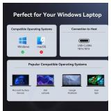 TobenONE 16-in-1 USB-C Docking Station 3 Monitors & Dual Monitor,2 HDMI+DP+6 USB Ports for Office & Home Use,Capable of 100W Power Supply & 2.5Gbps Ethernet, Used with Dell/HP/Lenovo