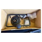 Jeasor 5-Pieces Industrial Pipe Bathroom Accessories Hardware Kit DIY Wall Mounted Includes Towel Bar Robe Hooks Toilet Paper Holder and Towel Ring (Black, 18 Inch) (missing hanging hooks)