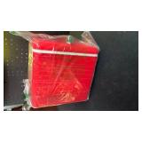 CUTIEWORLD Skincare Fridge - 4L Mini Fridge for Bedroom, Office and Car, for Refrigerating Makeup, Skincare and Food, Cooler and Warmer, Beverage Cooler, Red