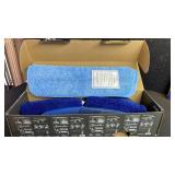 IOPRETTY Microfiber Hardwood Floor Mop - Wet Dry Spray Mop with 4 Washable Pads for Tile Wood Laminate Vinyl Marble Home Kitchen - 500+ ML Refillable Bottle Dark Blue