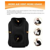 Sunany Travel Pillow, Inflatable Neck Pillow Used for Airplanes/Cars/Buses/Trains/Office Napping with Eye Mask/Earplugs (Balck)