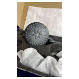 Tub and Shower Faucet Set Complete Dual Shower Head and Handheld 2 in 1 Combo Set Shower System with Tub Spout Tub and Shower Trim Kit Matte Black