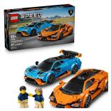 LEGO Speed Champions Lamborghini Revuelto & HuracÃ¡n STO Car Toys - Building Toy for Pretend Play for Boys & Girls, Ages 10+ - Model Car Kit Display - Gift Idea for Kids - 77238
