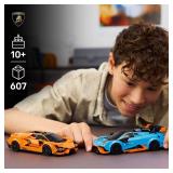 LEGO Speed Champions Lamborghini Revuelto & HuracÃ¡n STO Car Toys - Building Toy for Pretend Play for Boys & Girls, Ages 10+ - Model Car Kit Display - Gift Idea for Kids - 77238