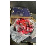 MAXEVE Heated Electric Blanket, 50\"x60\" Faux Fur Fast Heating Throw Blankets with 8 Heating Levels & 8 Hours Auto Off with Over-Heat Protection & ETL Certified, Plaid Red