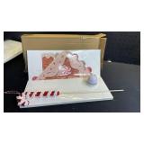 Berthg Gingerbread Golf Game Set: Mini Golf Course & Golf Board Game with Candy Cane Putter, Fun Christmas Party Game for Adults