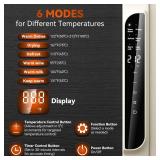 Food Warming Mat, 10s Fast Heating with 5 Modes & 10 Temp Settings, 0.5-10H Timer, Foldable & Easy-Clean Food Grade Silicone Mat for Desk, Table, Home Kitchen (White, 26 * 15 inch)