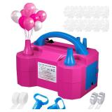 Balloon Pump Electric Party Decorations - Electric Balloon Pump for Balloon Arch Kit, Portable Dual Nozzle Balloon Inflator