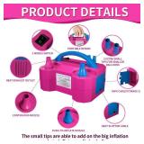 Balloon Pump Electric Party Decorations - Electric Balloon Pump for Balloon Arch Kit, Portable Dual Nozzle Balloon Inflator