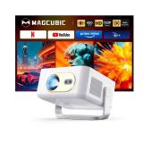 Magcubic Mini Projector with Wifi and Bluetooth, Smart Portable Projector, 260 ANSI & 2K Support, Auto Focus & Keystone, 180Â° Rotatable Portable Movie Proyector for Home Outdoor HY300GT