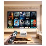 Magcubic Mini Projector with Wifi and Bluetooth, Smart Portable Projector, 260 ANSI & 2K Support, Auto Focus & Keystone, 180Â° Rotatable Portable Movie Proyector for Home Outdoor HY300GT