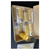 Eebuss Flameless Candles with Embedded Star String, Battery Operated LED Pillar Candles with Timer and Remote Control,Home Decorating for Ambianceï¼ Set of 7 (Gold)