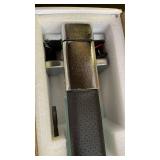 Amorin Steering Wheel Lock with Alarm and Light, Car Security Products Anti-Theft Device, Heavy Duty Car Theft Prevention Lock Bar for Car SUV Black + Silver