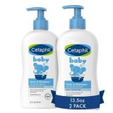 Cetaphil Baby Wash & Shampoo, 13.5oz Pack of 2, Hypoallergenic, Gentle Enough for Everyday Use, Soap Free