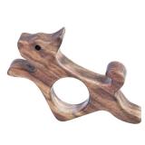 Walnut Dog Book Page Holder, Smooth Finish Wood Book Holder for Reading, Ideal Book Reader Gifts, Book Worm Gifts for Women, Thumb Book Page Holder - for Book Lovers & Literary Gifts (Mini)