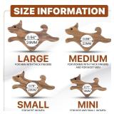 Walnut Dog Book Page Holder, Smooth Finish Wood Book Holder for Reading, Ideal Book Reader Gifts, Book Worm Gifts for Women, Thumb Book Page Holder - for Book Lovers & Literary Gifts (Mini)