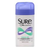 Sure Deodorant 2.7 Ounce Original Solid Unscented (79ml) Pack of 6