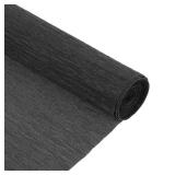 MECCANIXITY Crepe Paper Roll 8.2ft Long 10 Inch Wide for Wedding Ceremony Various Large Festivals Decoration,Black