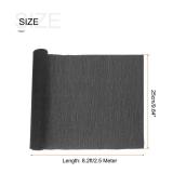 MECCANIXITY Crepe Paper Roll 8.2ft Long 10 Inch Wide for Wedding Ceremony Various Large Festivals Decoration,Black