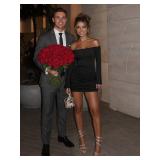 FAIRY SEASON Cocktail Dresses for Women Sexy Off Shoulder Elegant Mini Long Sleeve Bodycon Ruched Party Club Dress Black