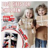 Fire Truck Blanket for Boys, Fire Truck Throw Blanket for Kids, Blue Firefighter for Teens, Soft Lightweight Flannel Truck Car Blankets for Teen Men Birthday Gifts Sofa Couch Bed Decor 40x30In