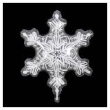 5Pcs 36inch Transparent Snowflake Balloons Christmas Clear Snowflake Foil Mylar Balloons for Winter Wonderland Ice Snow Themed Birthday Party Decorations