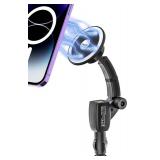 for MagSafe Car Mount Cigarette Lighter [Dual USB Charger] Magnetic Phone Holder for Car Charger [Fast Charging] Phone Holders for Your Car for iPhone Air 17 Pro Max16 15 14 13 12, S25, All Smartphone
