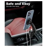 for MagSafe Car Mount Cigarette Lighter [Dual USB Charger] Magnetic Phone Holder for Car Charger [Fast Charging] Phone Holders for Your Car for iPhone Air 17 Pro Max16 15 14 13 12, S25, All Smartphone