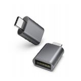 Syntech USB C to USB Adapter Pack of 2, USB 3.0 Female to Thunderbolt 4/3 Adapter Compatible with MacBook Pro Air 2024, Surface, iPad, iPhone, Galaxy Notebook, XPS and More Type C Devices, Space Grey