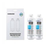 Samsung HAF-QIN-2P/EXP Genuine Refrigerator Water Filter, Reduces 99% of Harmful Contaminants for Clean, Clear Drinking Water, 6-Month Life, Easy Install, Pack of 2