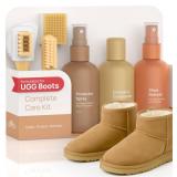 FORTIVO Suede Cleaning Kit Compatible for UGG Footwear - Sheepskin & Suede Gentle Cleaner and Conditioner, Protector Spray, Odor Remover, Suede Stain Nap Eraser, Dual Brush Set for UGG Shoes