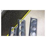 Gray Metal 6-Gauge Panel Mount Bracket Set