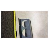 Gray Metal 6-Gauge Panel Mount Bracket Set