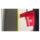 Long Black Suede Gloves with Red Trim