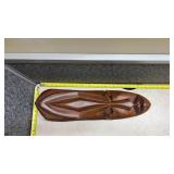 Hand Carved Wooden Mask Wall Decor