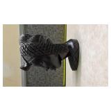 African Ebony Wood Carved Bust