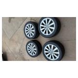 Audi 17-inch Wheels with Continental Tires Set of 4
