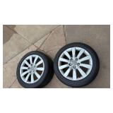 Audi 17-inch Wheels with Continental Tires Set of 4