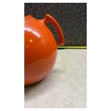 Orange Ball Cookie Jar with Lid