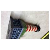 Mechanical Bank Cast Iron - Lighthouse and Sailboat