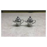 Art Deco Chrome Salt and Pepper Shakers (SS)