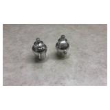 Art Deco Chrome Salt and Pepper Shakers (SS)