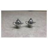 Art Deco Chrome Salt and Pepper Shakers (SS)
