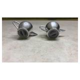 Art Deco Chrome Salt and Pepper Shakers (SS)