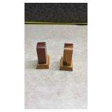 Wooden Tombstone Salt and Pepper Shakers from Leakey,Texas. (SS)